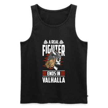 Viking Norse Mythology - Men's Premium Organic Tank Top - black - Front - Michal (187cm)