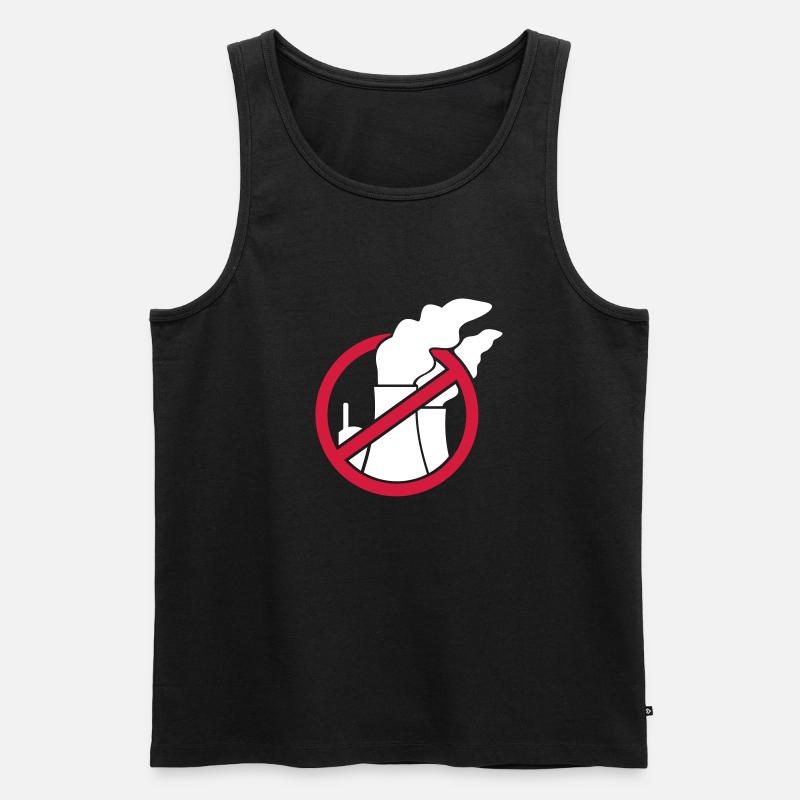 Atomkraft - Männer Premium Bio Tank Top - Schwarz