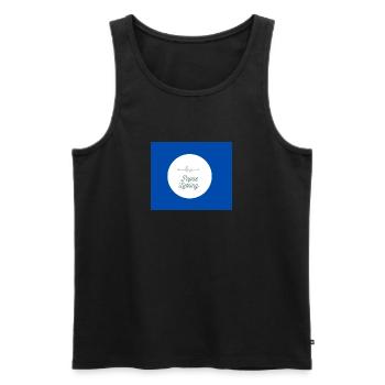 Papas Liebling - Männer Premium Bio Tank Top - Schwarz - Vorne - AI Model Male 178 light (178cm)