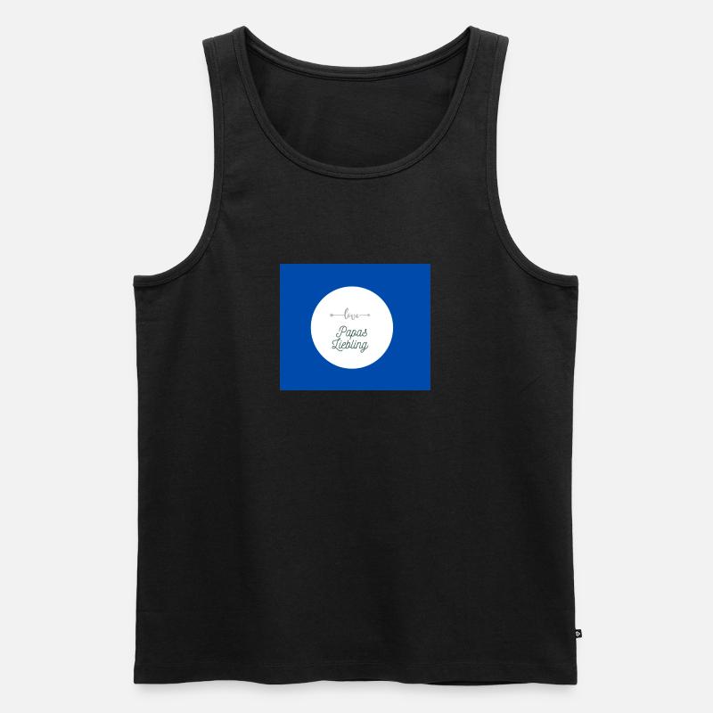 Papas Liebling - Männer Premium Bio Tank Top - Schwarz