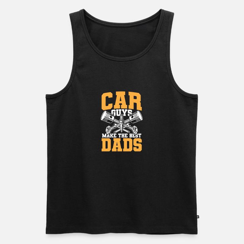 Beste Auto-Väter - Männer Premium Bio Tank Top - Schwarz