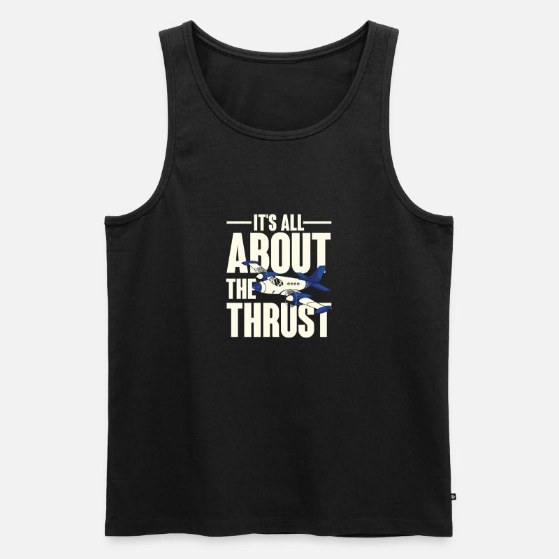 All about thrust - Men's Premium Organic Tank Top - black