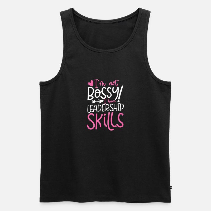 Führungskompetenz - Männer Premium Bio Tank Top - Schwarz