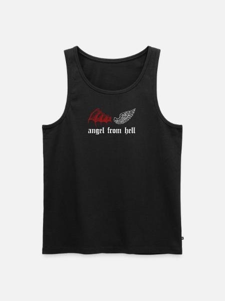 Angel From Hell - Grunge Aesthetic Clothes Occult - Men's Premium Organic Tank Top - black