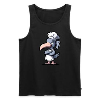 Schuhschnabel Koch - Männer Premium Bio Tank Top - Schwarz - Vorne - Michal (187cm)