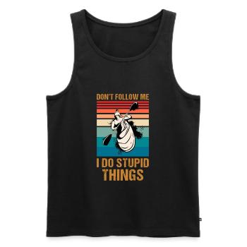 Rowing Paddle Kayak Boat Kayak Sport Paddle Kayak Kayak - Men's Premium Organic Tank Top - black - Front - Michal (187cm)