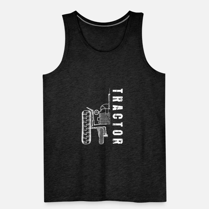 traktor pulling Männer Premium Bio Tank Top