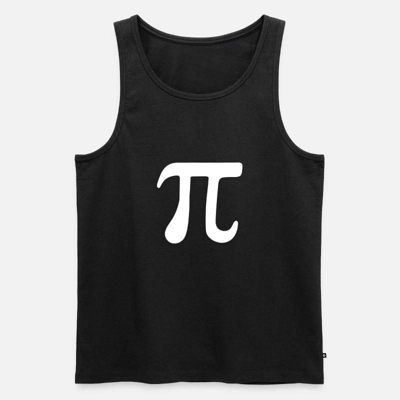 Math Pi-Symbol Pi - Männer Premium Bio Tank Top - Schwarz