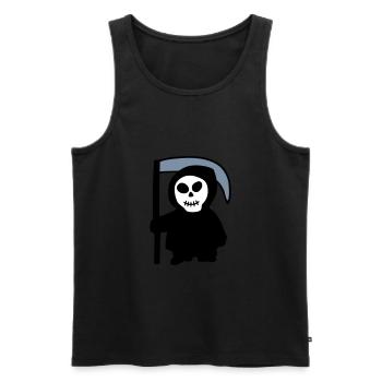Death - Men's Premium Organic Tank Top - black - Front - AI Model Male 178 light (178cm)