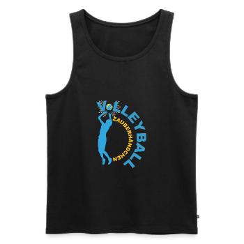 VolleyBall (ZauberHand-Edition) - Männer Premium Bio Tank Top - Schwarz - Vorne - Michal (187cm)