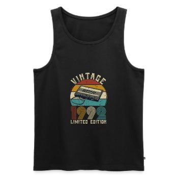 1992 Vintage Birthday Retro Vintage Gift - Men's Premium Organic Tank Top - black - Front - Michal (187cm)