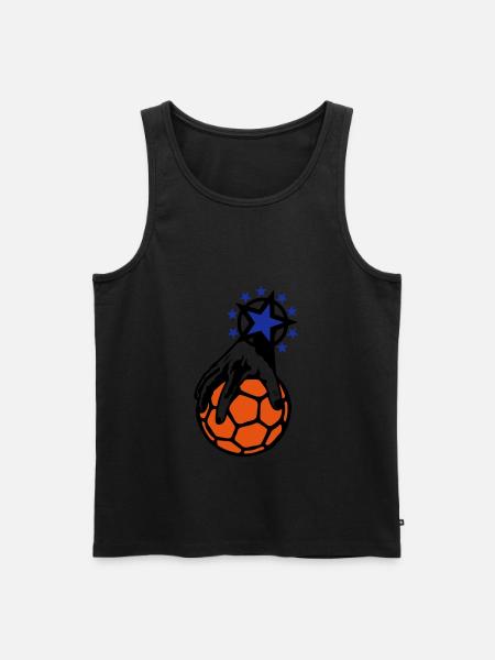 Handball Handgriff Hand mano - Männer Premium Bio Tank Top - Schwarz