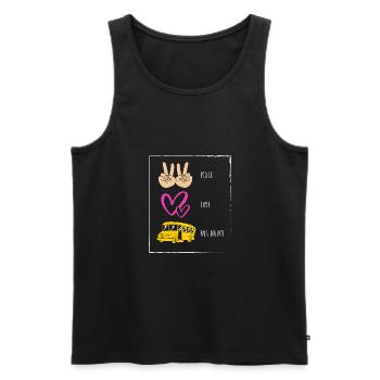 School Bus Driver School Bus - Men's Premium Organic Tank Top - black - Front - AI Model Male 178 light (178cm)