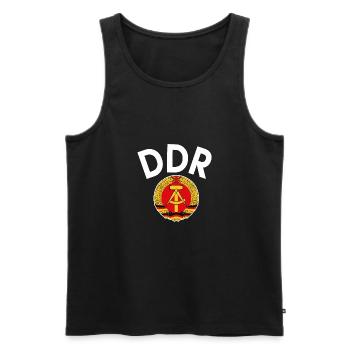 RDA - Débardeur bio Premium Homme - noir - Devant - AI Model Male 178 light (178cm)