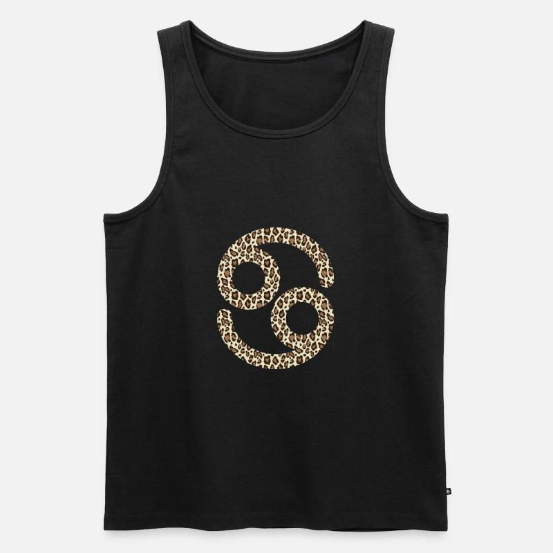 Sternzeichen Krebs - Männer Premium Bio Tank Top - Schwarz