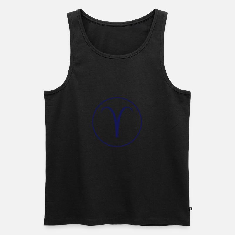 Widder sternzeichen! - Männer Premium Bio Tank Top - Schwarz