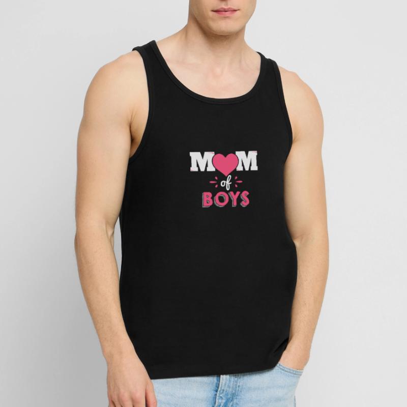 Mutter von Jungs Mutter Muttertag Geschenk Männer Premium Bio Tank Top