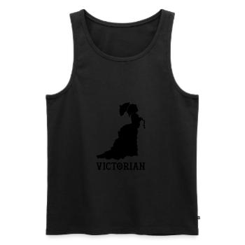 viktorianisch blak - Männer Premium Bio Tank Top - Schwarz - Vorne - AI Model Male 178 light (178cm)