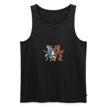 Heavy Metal Cryptids - Men's Premium Organic Tank Top - black - Front - AI Model Male 178 light (178cm)