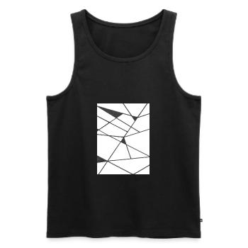 Glue - Men's Premium Organic Tank Top - black - Front - AI Model Male 178 light (178cm)
