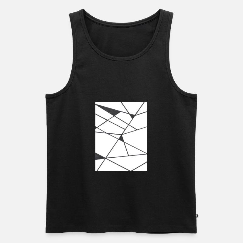 Glue - Männer Premium Bio Tank Top - Schwarz