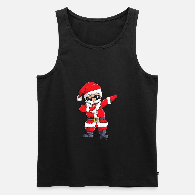 Dabbender Weihnachtsmann Dabbing Santa Geschenk - Männer Premium Bio Tank Top - Schwarz