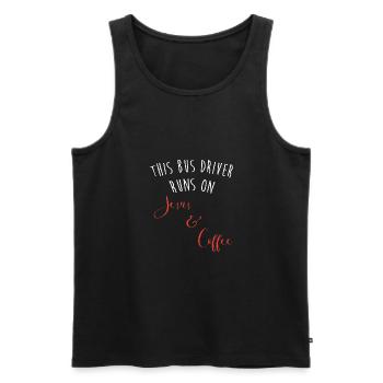 School Bus Driver School Bus - Men's Premium Organic Tank Top - black - Front - AI Model Male 178 light (178cm)