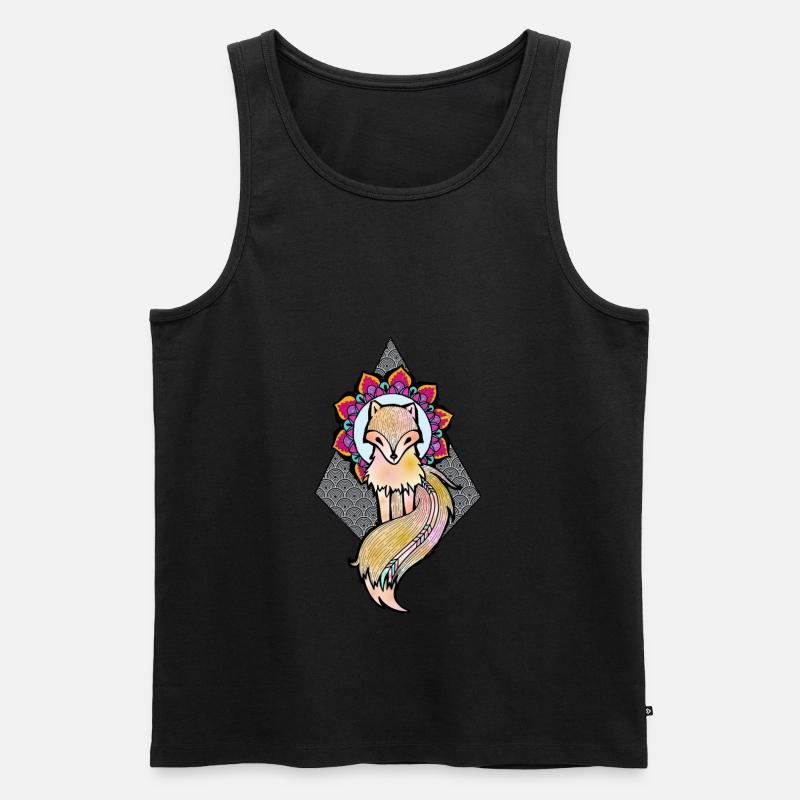 Fuchs - Männer Premium Bio Tank Top - Schwarz