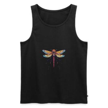 Dragonfly Halloween Animal - Men's Premium Organic Tank Top - black - Front - AI Model Male 178 light (178cm)