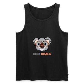 Geek Koala - Männer Premium Bio Tank Top - Schwarz - Vorne - Michal (187cm)