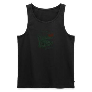 Italia T-Shirt Herren: Toscana - Männer Premium Bio Tank Top - Schwarz - Vorne - Michal (187cm)