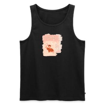 every day is not the same - Men's Premium Organic Tank Top - black - Front - Michal (187cm)