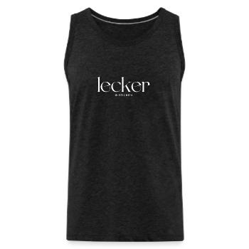 Lecker Bierchen - Männer Premium Bio Tank Top - Anthrazit - Vorne - Alexander (188cm)