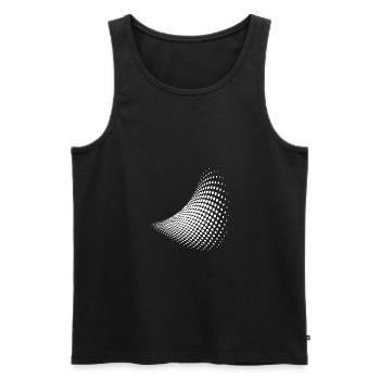 Optische Illusion Muster Formen Geometrie Geschenk - Männer Premium Bio Tank Top - Schwarz - Vorne - AI Model Male 178 light (178cm)
