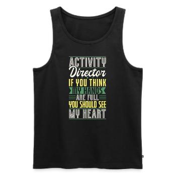 Activity Director Appreciation - Männer Premium Bio Tank Top - Schwarz - Vorne - AI Model Male 178 light (178cm)