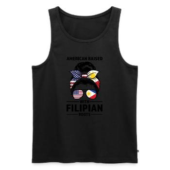 Philippinisch Filipino Philippinisches Geschenk - Männer Premium Bio Tank Top - Schwarz - Vorne - Michal (187cm)