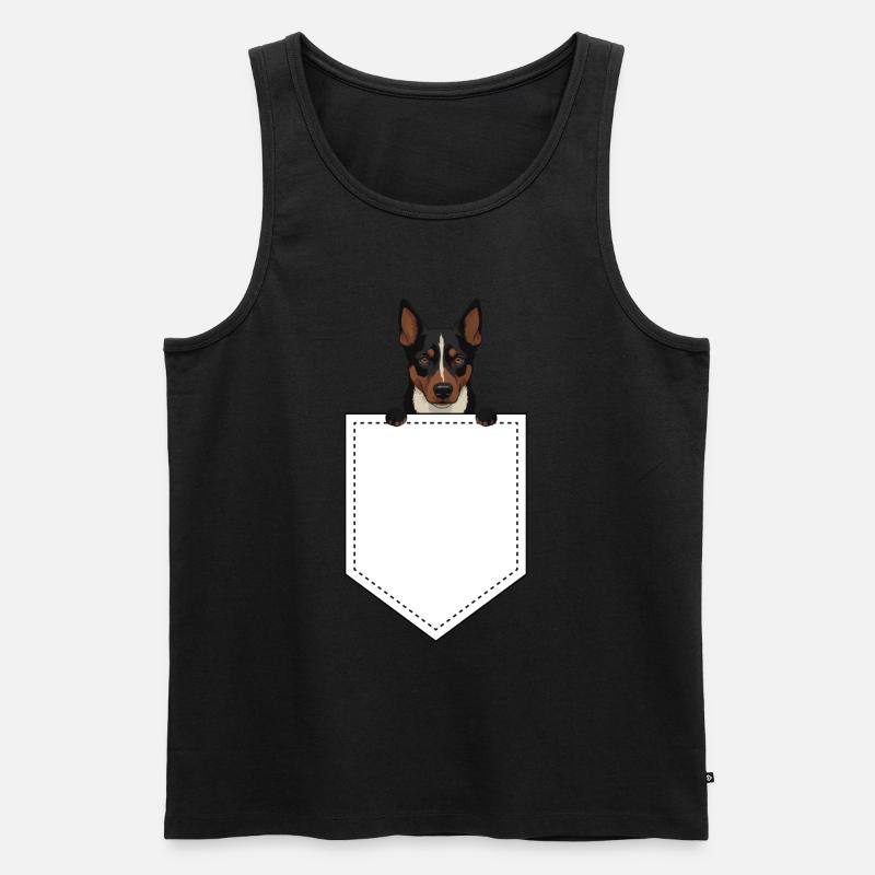 Kelpie-Hund-Geschenk - Männer Premium Bio Tank Top - Schwarz