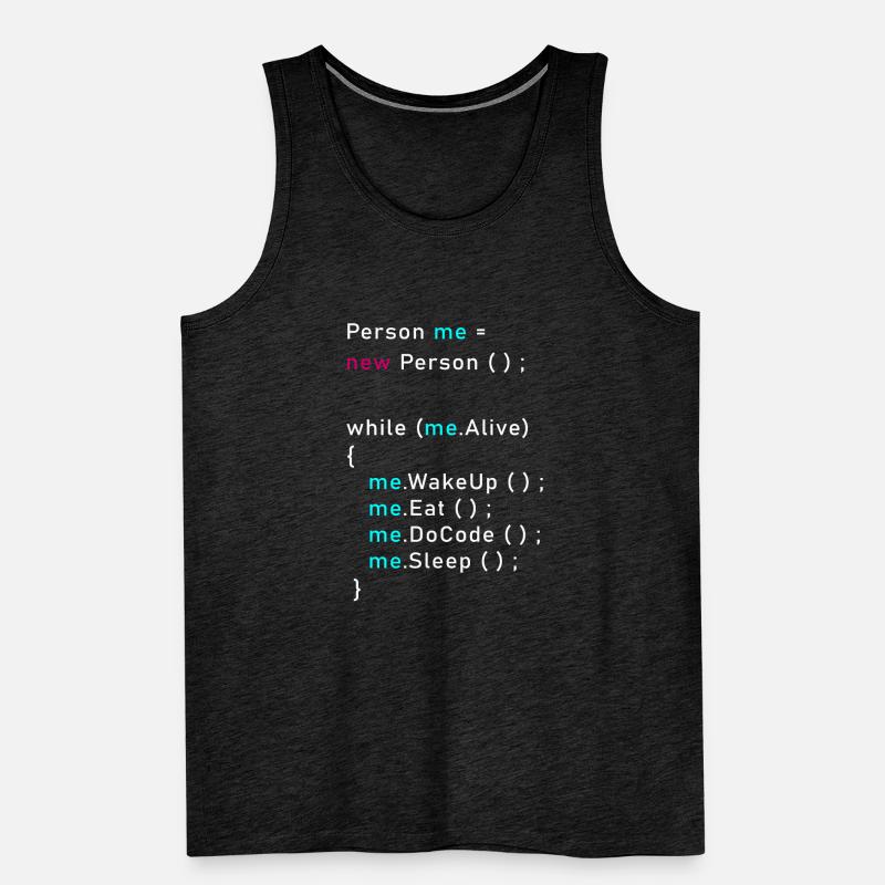 Personne moi = nouvelle personne (); Code de programmation Java Débardeur bio Premium Homme