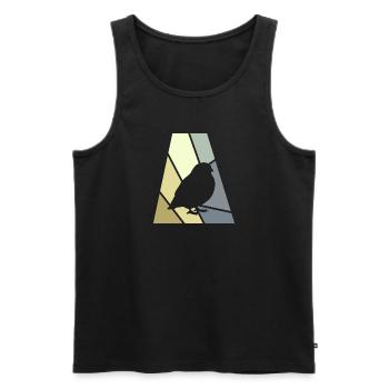 Budgerigar, bird watching, budgie - Men's Premium Organic Tank Top - black - Front - Michal (187cm)