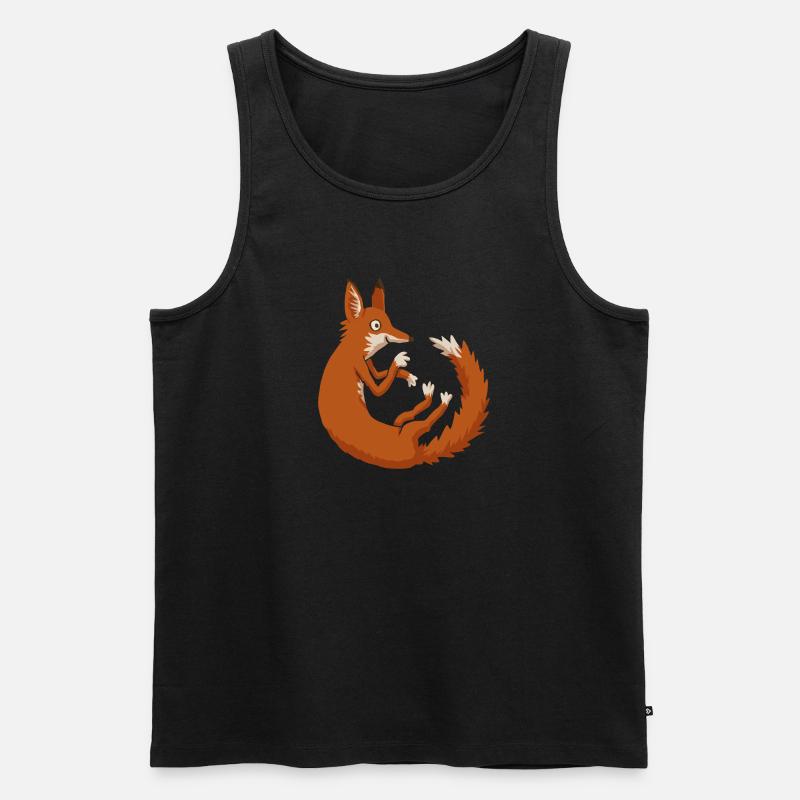 Fuchs - Männer Premium Bio Tank Top - Schwarz