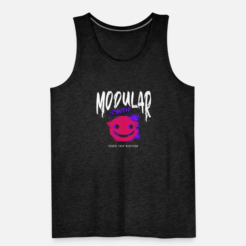 Modular Synth Synthesizer Waveform Männer Premium Bio Tank Top