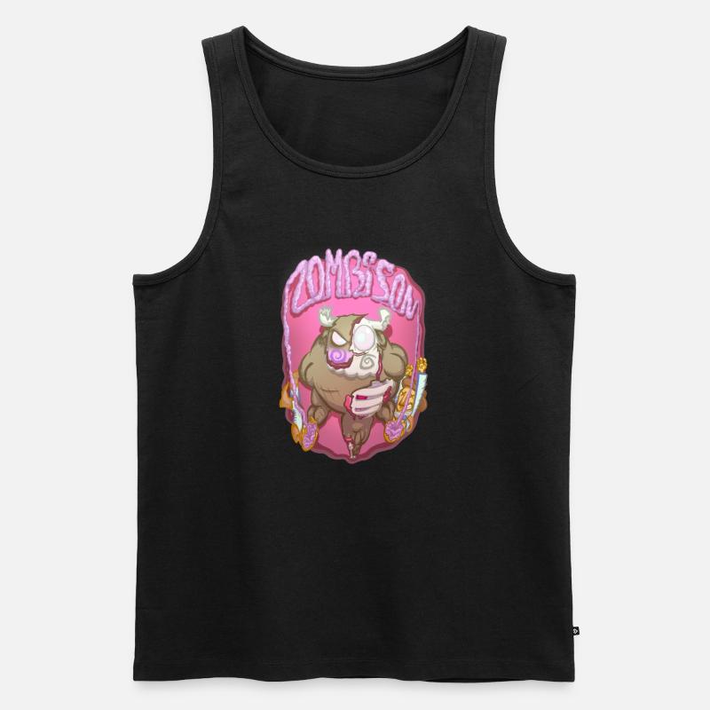Zombison 3 - Männer Premium Bio Tank Top - Schwarz