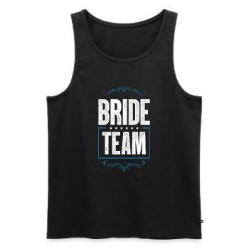 Bride Crew - Men's Premium Organic Tank Top - black - Front - AI Model Male 178 light (178cm)