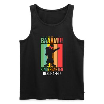 Schulkind Schulbeginn Erste Klasse Kindergarten Ei - Männer Premium Bio Tank Top - Schwarz - Vorne - Michal (187cm)