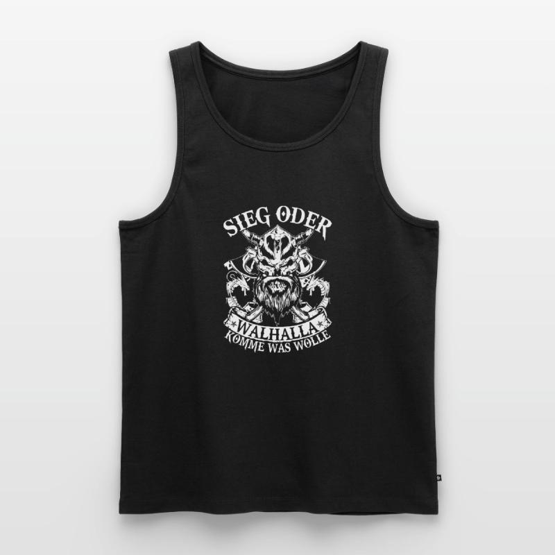 Sieg oder Walhalla Männer Premium Bio Tank Top