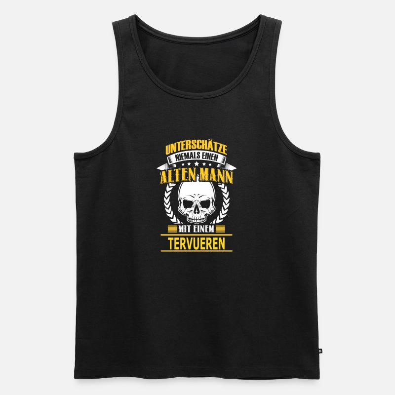 TERVUEREN - Männer Premium Bio Tank Top - Schwarz
