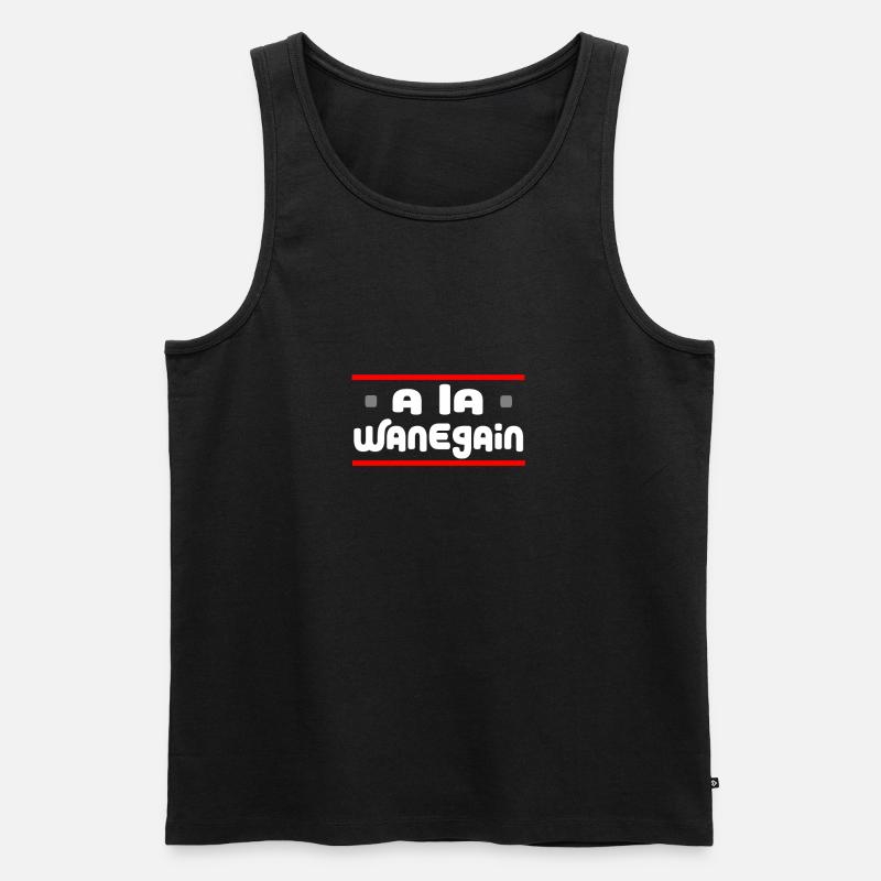 WANEGAIN - Männer Premium Bio Tank Top - Schwarz
