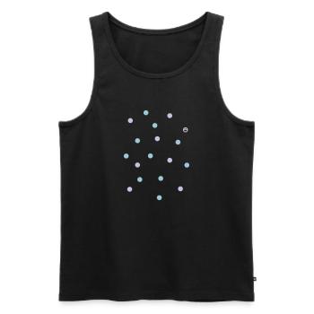smiley and confetti - Männer Premium Bio Tank Top - Schwarz - Vorne - Michal (187cm)