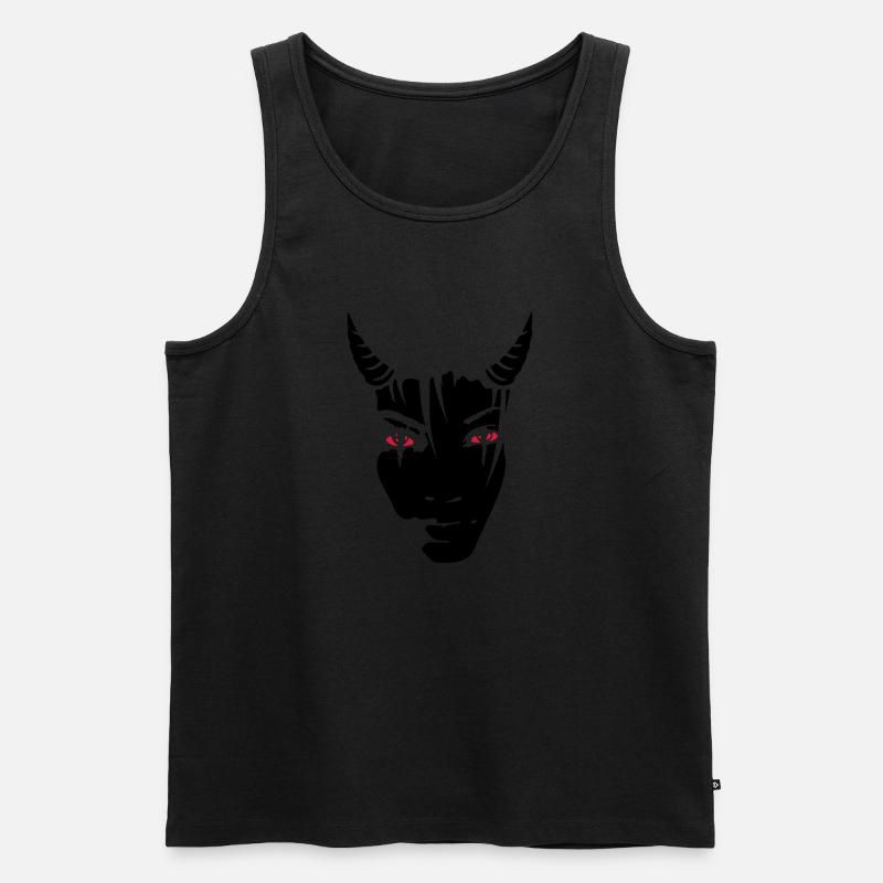 Devil girl - Männer Premium Bio Tank Top - Schwarz
