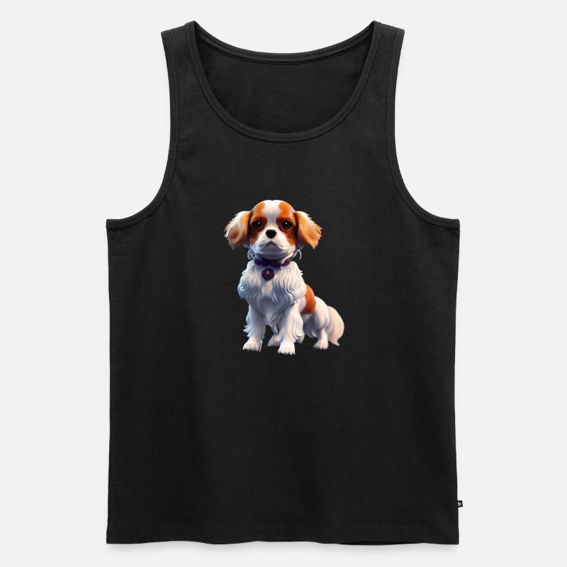 Cavalier King Charles Hund - Cavalier King Charles - Männer Premium Bio Tank Top - Schwarz